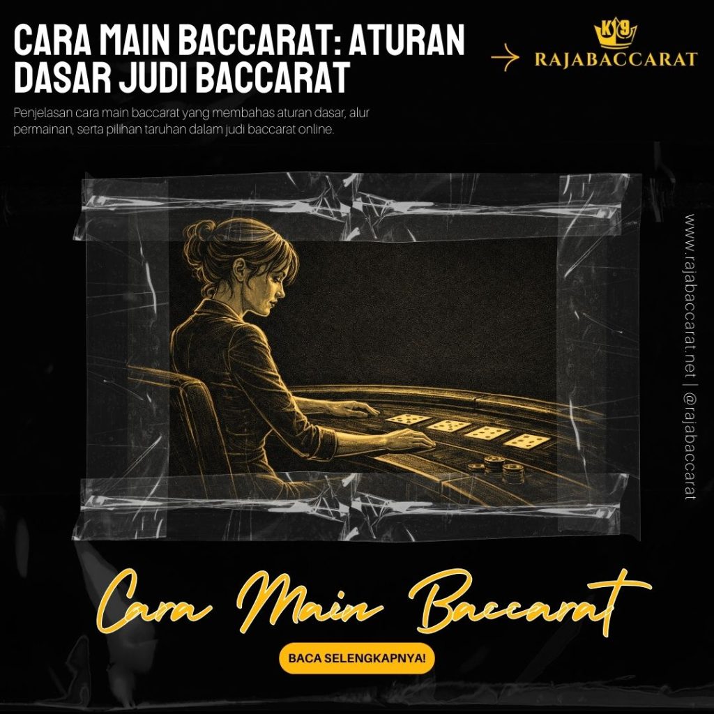 ilustrasi aturan dasar baccarat dan ketentuan permainan